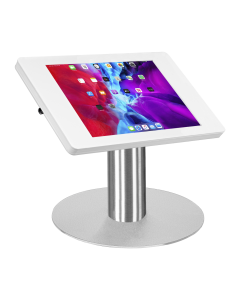 Tischständer Fino für Samsung Galaxy Tab A8 10.5 Zoll 2022 - Edelstahl / weiß