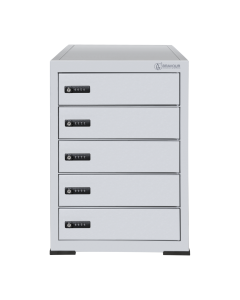 Tabletop charging locker BR5DESK for 5 devices - combination lock