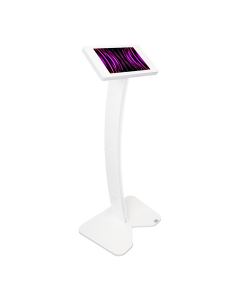 Soporte de suelo para iPad Fino Curved LED para iPad Air/Pro de 11 pulgadas 2024 - blanco
