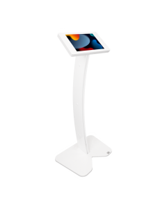 iPad floor stand Fino Curved LED for iPad 10.2 & 10.5 - white