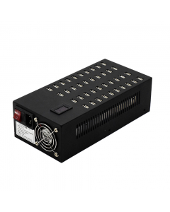 40 ports USB-A 8.5W desktop laad hub - LED indicators