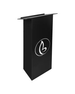 Plastic/wood lectern Athena - black