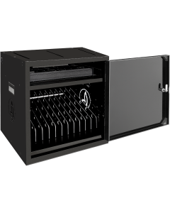 BRVD12 Armario de carga para 12 dispositivos móviles de hasta 17 pulgadas - negro - regleta