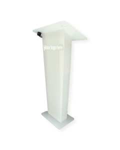 Acrylic lectern Alana - white