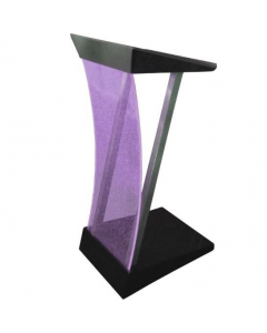 Stainless steel lectern Arc-LED - colour of your choice