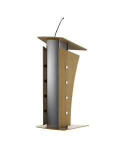 Metal/wood lectern Armagosa - oak colour