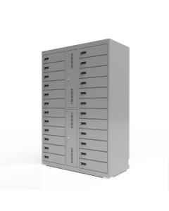 Armadietto di ricarica BR24 per 24 dispositivi - serratura a combinazione