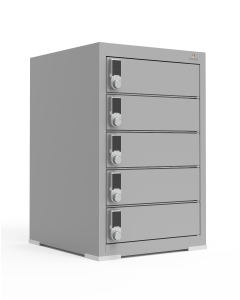 Desktop-Ladeschrank BR5DESK für 5 Geräte - digitales Codeschloss