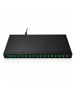 Concentrador de carga y sincronización USB-C 1U de 16 puertos USB 3.1