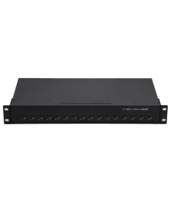 16 portar USB-C 45W 1U Rackmount laddningshubb