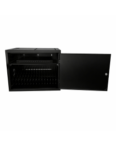 Armario de recarga BRVDC16 USB-C para 16 dispositivos móviles de hasta 17 pulgadas - negro