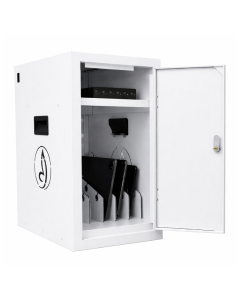 BRVDC6 USB-C charging cabinet for 6 mobile devices up to 17 inches - white