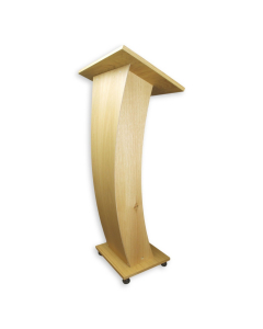 Wooden lectern Castor - walnut colour