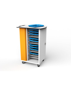 Charge & Sync oplaadkar voor 16 iPads met dikke beschermhoesjes - Zioxi SYNCT-KC-16 - sleutelslot