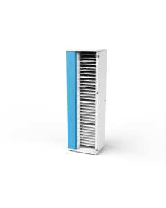 Vertical charging cabinet for 32 laptops, Chromebooks and tablets up to 16 inches - Charging via USB-C or power plugs