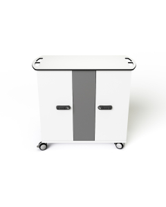 Zioxi Wózek ładujący USB-C dla 32 Chromebooków i urządzeń mobilnych do 14 cali - blokada RFID