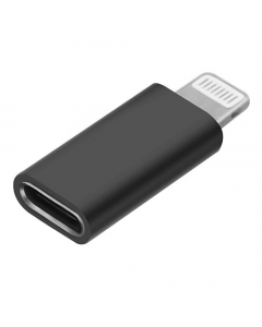 Adaptador/convertidor de USB-C a Lightning - negro 