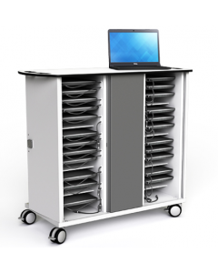 Chromebook onView charging trolley Zioxi CHRGT-CB-32-C-O3 for 32 Chromebooks up to 14 inch - combination lock