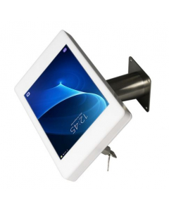 Tablet wall holder Fino for Samsung Galaxy Tab A9+ 11 inch 2023 - stainless steel/white