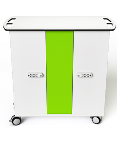 iPad and Pencil USB-C charging cart Zioxi CHRGTUC-PT-32-C for 32 iPads to 10.9-inch and iPad Pencils - digital code lock