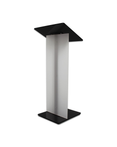 Metal/Acrylic black lectern Gomez