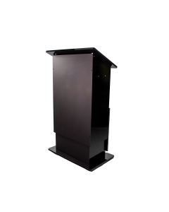 In hoogte verstelbaar kunststoffen katheder HiLo - zwart