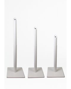 Height adjustable tube - white