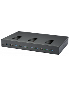 10 port Dual Charge USB-A/USB-C 1000W oplaadhub - zwart