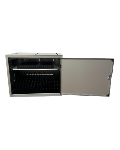 BRVDC16 USB-C laddningsfodral grå för 16 mobila enheter upp till 17 tum - digitalt kodlås