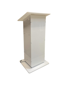 Height-adjustable Acrylic lectern Simple Move - white