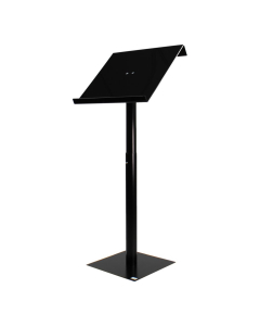 Height-adjustable metal/Acrylic lectern Vivaldi - black