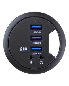 Estación de carga de 3 puertos USB 3.0 con capacidad de voz y audio