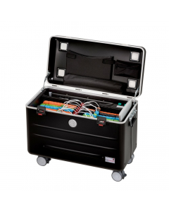 Charge & Sync iPad case i16 Educover/KidsCover with 16 Lightning cables for 16 iPads – black