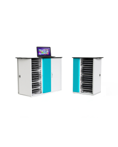 Zioxi oplaadkast voor 16 of 32 laptops tot 16 inch met soft start power management – Opladen via USB-C of stopcontacten