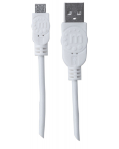 Hi-Speed USB-A auf Micro-USB Kabel - 480 Mbps - 1,8 Meter - weiß
