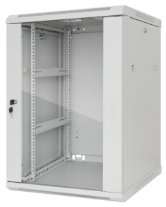 Armadio a parete da 19 pollici MHT151 con porta in vetro - altezza 20U - profondità 450 mm - grigio