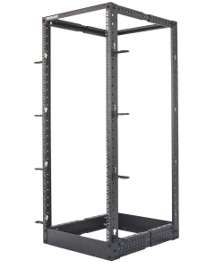 19 inch vrijstaand rek MHT166 - 48U hoogte - 4 staanders - flatpack - zwart