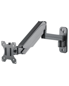 Universele gasveer monitor muurbeugel met enkele arm en scharnier voor 17 tot 32 inch monitors
