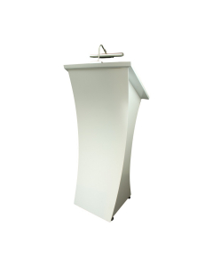 Neptune wooden lectern - white