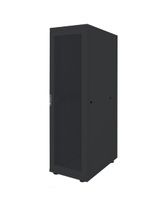 Basic 19 inch serverkast MHT243 met geperforeerde deur - 42U - 1000 (D) x 600 (W) x 2033 (H) - flatpack - zwart