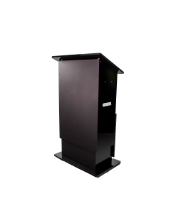 Height-adjustable plastic lectern HiLo - black