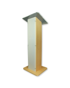 Acrylic/wood lectern Sapphire – oak colour