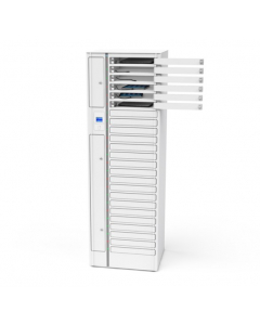 Laptop Volt 1:1 USB-C charging locker VLS1-16S-UC-O# including USB-C cables for 16 laptops to 17 inch - RFID lock + Web control