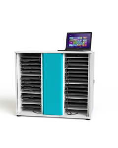 Zioxi charging cabinet for 32 laptops to 16 inch - Charging via USB-C - CHRGCUC-LS-32-C - Digital code lock