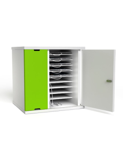 Armario de carga USB-C para 10 iPads y tabletas - CHRGCUC-TB-10-R - Cierre RFID