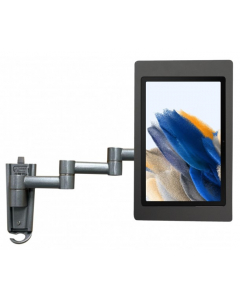Flexible tablet wall mount 345 mm Fino for Samsung Galaxy Tab E 9.6 - black
