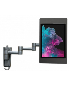 Flexible iPad wall holder 345 mm Fino for iPad Mini 8.3 inch - black