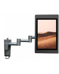 Flexible tablet wall holder 345 mm Fino for Microsoft Surface Go - black