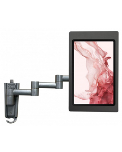 Flexible tablet wall holder 345 mm Fino for Samsung Galaxy Tab S8 14.6 - black