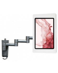 Flexible tablet wall holder 345 mm Fino for Samsung Galaxy Tab A8 10.5 - white
